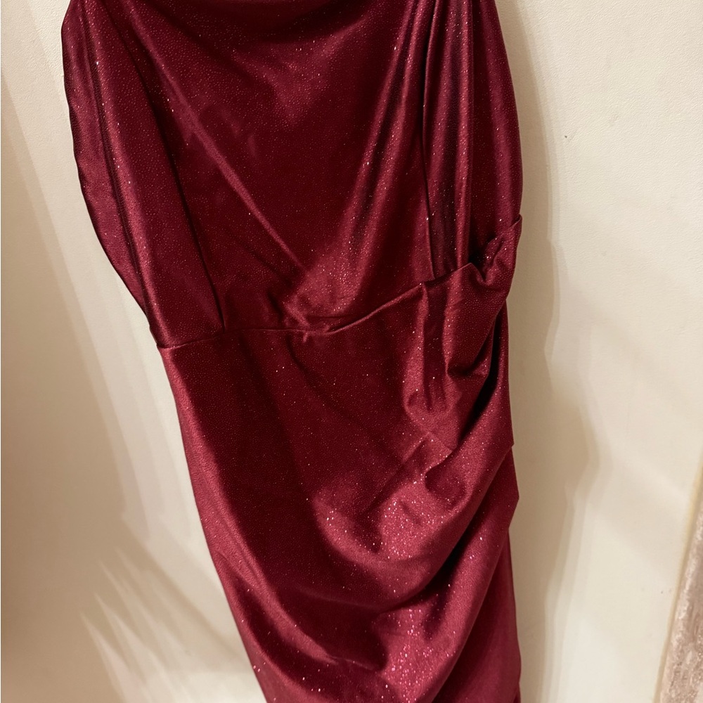 Emerald Sundae Rich Burgundy Gown